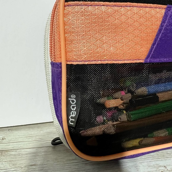 Five Star Office Mead Five Star Pencil Pen Marker Pop Up Pouch Case With Set Of Colored